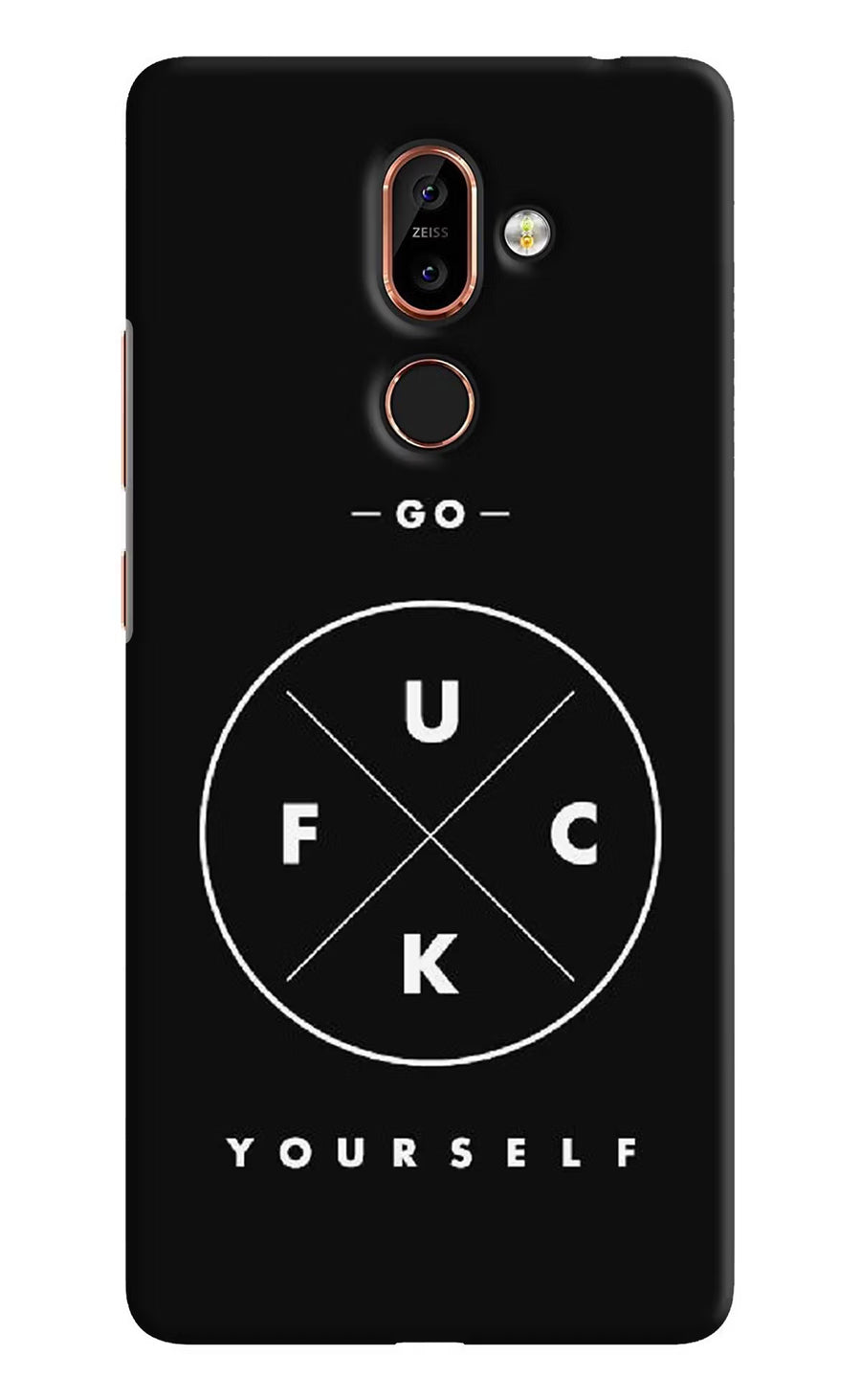Go Fuck Yourself Nokia 7 Plus Back Cover, Hard case