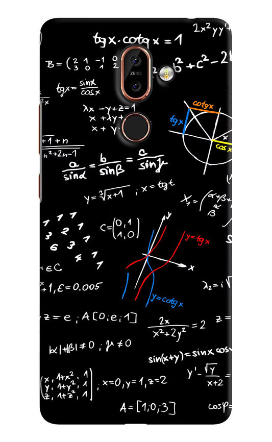 Mathematics Formula Nokia 7 Plus Hard Case Back Cover by Casekaro