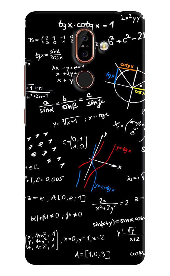 Mathematics Formula Nokia 7 Plus Hard Case Back Cover by Casekaro