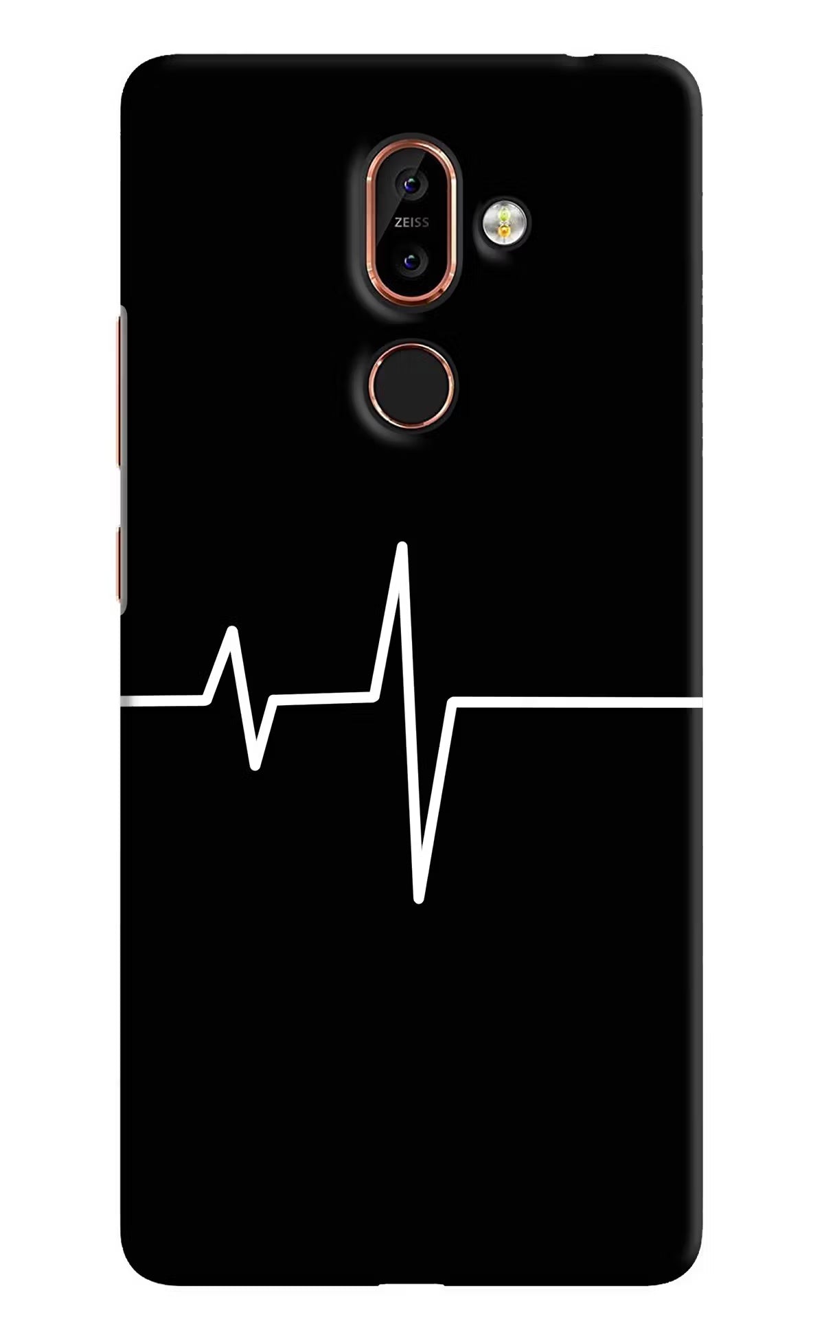 Heart Beats Nokia 7 Plus Hard Case Back Cover by Casekaro