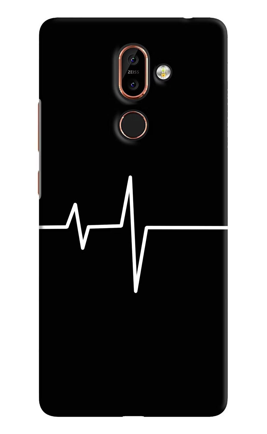 Heart Beats Nokia 7 Plus Back Cover, Hard case