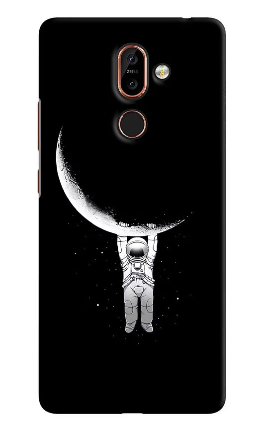 Moon Space Nokia 7 Plus Hard Case Back Cover by Casekaro