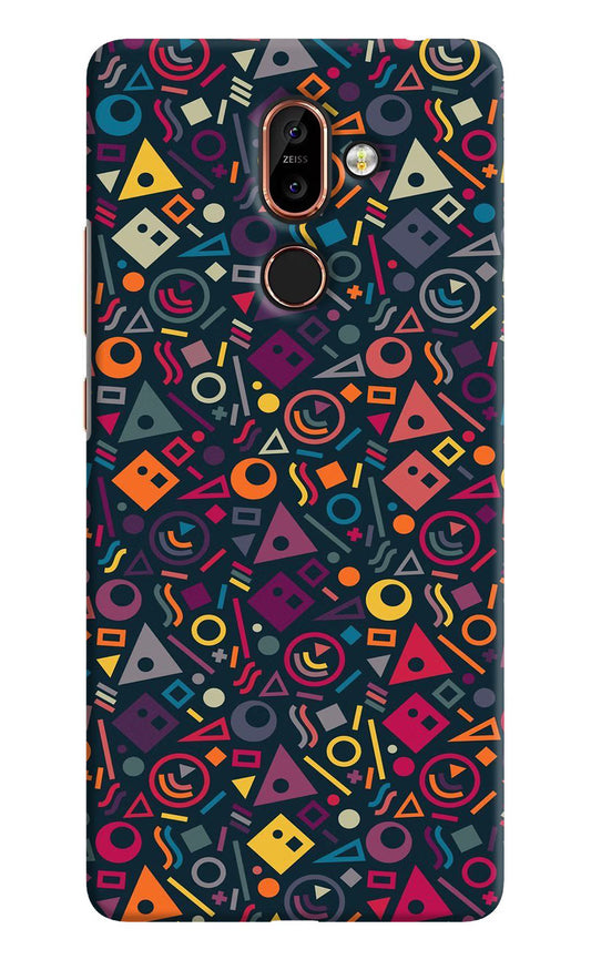 Geometric Abstract Nokia 7 Plus Hard Case Back Cover by Casekaro