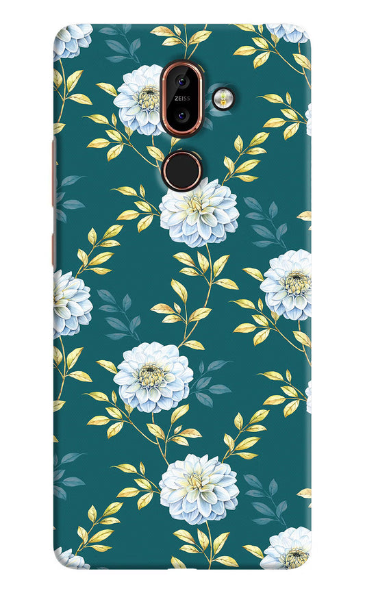 Flowers Nokia 7 Plus Hard Case Back Cover by Casekaro