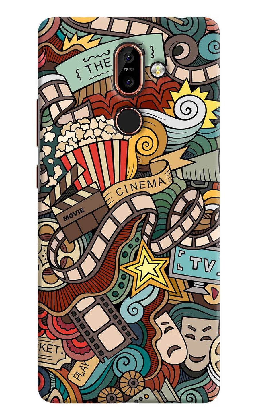Cinema Abstract Nokia 7 Plus Back Cover, Hard case