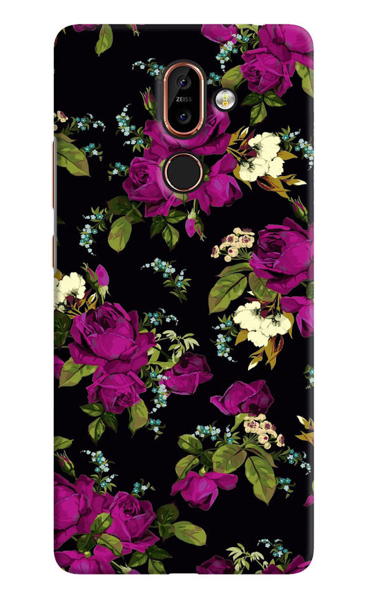 Flowers Nokia 7 Plus Hard Case Back Cover by Casekaro