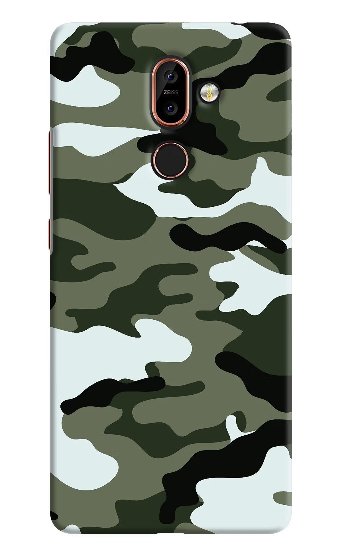 Camouflage Nokia 7 Plus Hard Case Back Cover by Casekaro