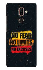No Fear No Limits No Excuse Nokia 7 Plus Hard Case Back Cover by Casekaro