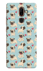 Pug Dog Nokia 7 Plus Hard Case Back Cover by Casekaro