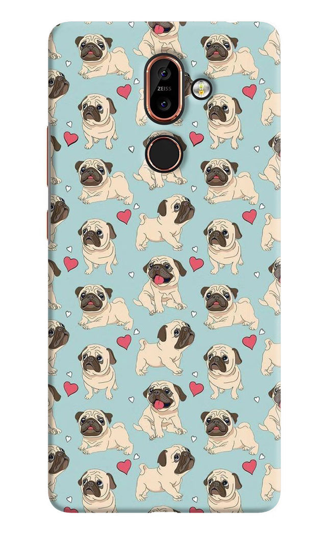 Pug Dog Nokia 7 Plus Hard Case Back Cover by Casekaro