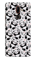 Cute Panda Nokia 7 Plus Hard Case Back Cover by Casekaro