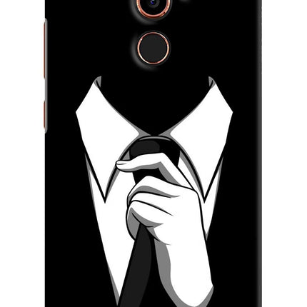 Black Tie Nokia 7 Plus Hard Case Back Cover by Casekaro