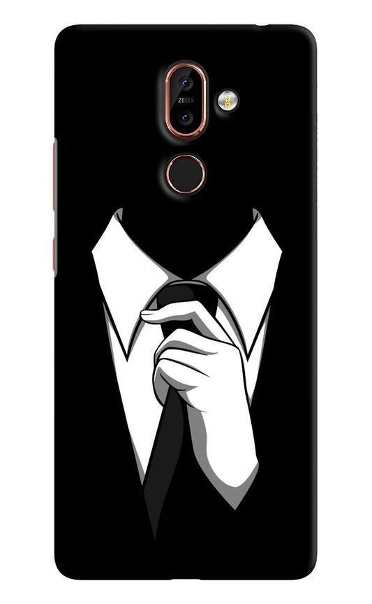 Black Tie Nokia 7 Plus Hard Case Back Cover by Casekaro