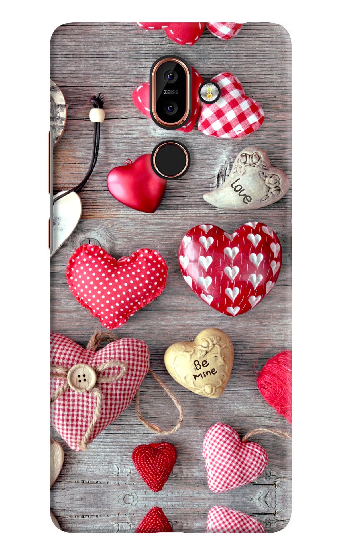 Love Wallpaper Nokia 7 Plus Hard Case Back Cover by Casekaro