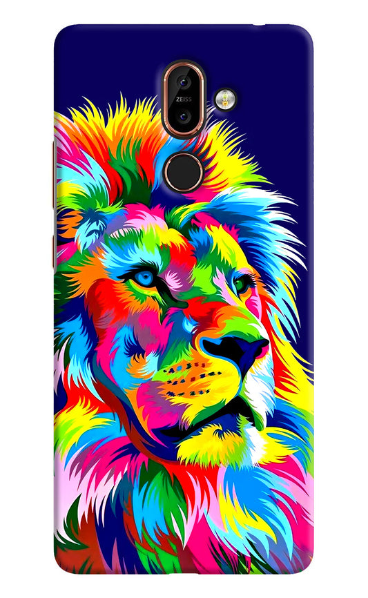 Vector Art Lion Nokia 7 Plus Hard Case Back Cover by Casekaro