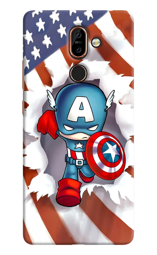 Captain America Nokia 7 Plus Hard Case Back Cover by Casekaro