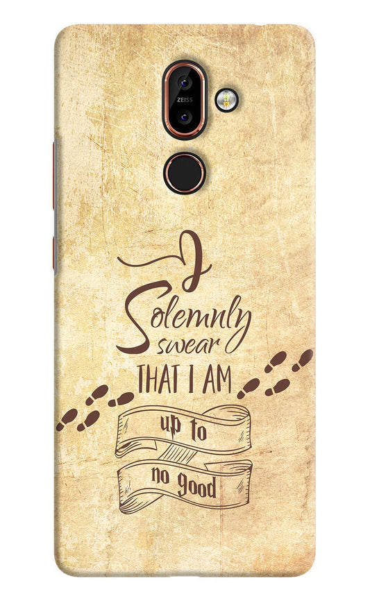 I Solemnly swear that i up to no good Nokia 7 Plus Hard Case Back Cover by Casekaro