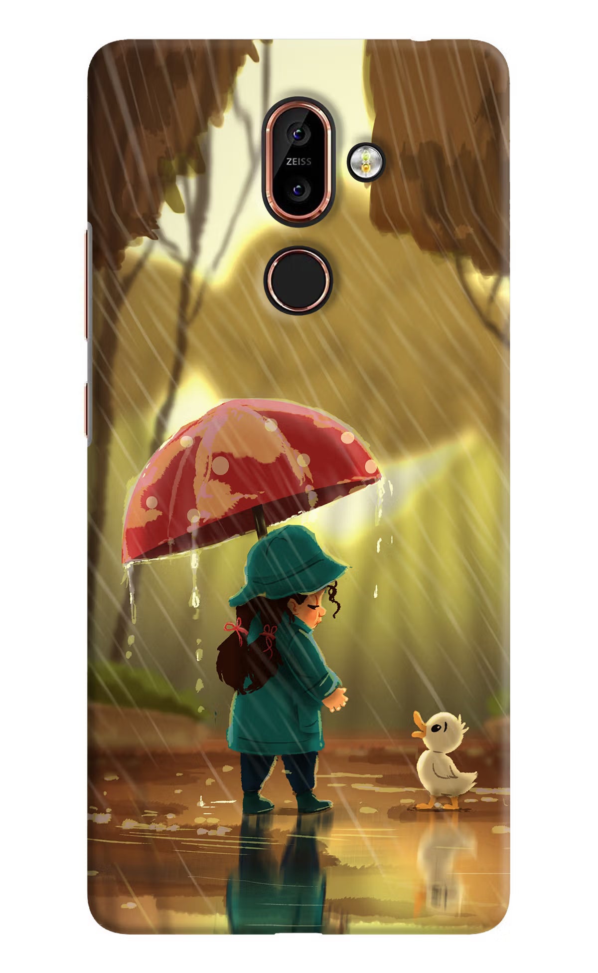 Rainy Day Nokia 7 Plus Hard Case Back Cover by Casekaro