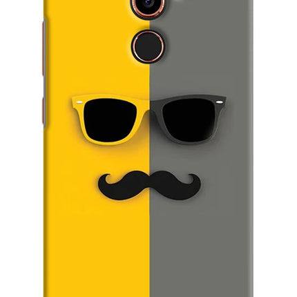 Sunglasses with Mustache Nokia 7 Plus Hard Case Back Cover by Casekaro