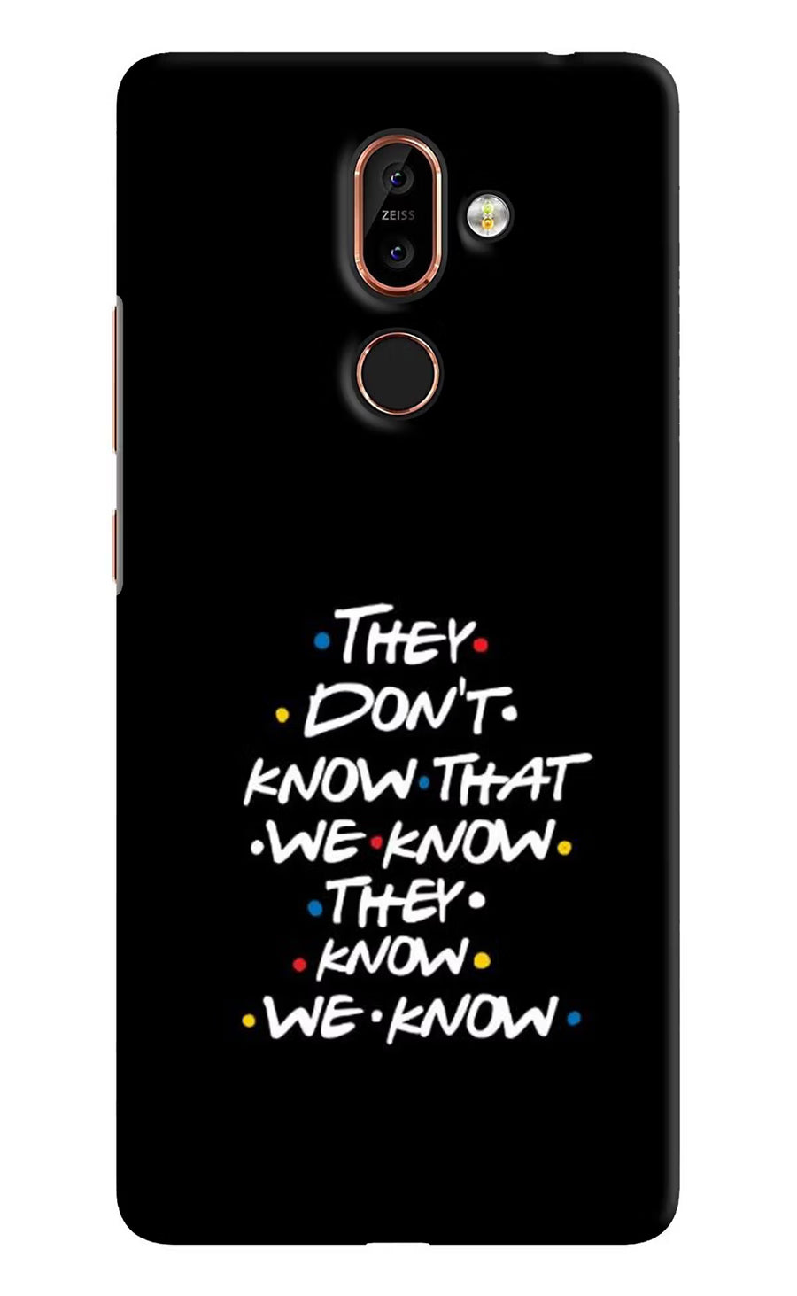 FRIENDS Dialogue Nokia 7 Plus Back Cover, Hard case