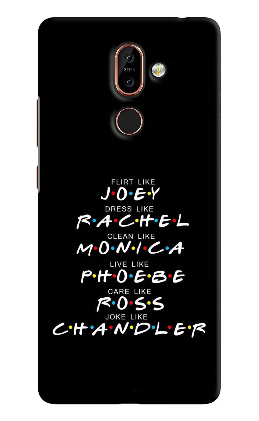 FRIENDS Character Nokia 7 Plus Back Cover, Hard case