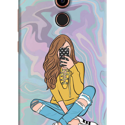 Selfie Girl Nokia 7 Plus Hard Case Back Cover by Casekaro