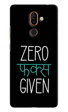Zero Fucks Given Nokia 7 Plus Hard Case Back Cover by Casekaro