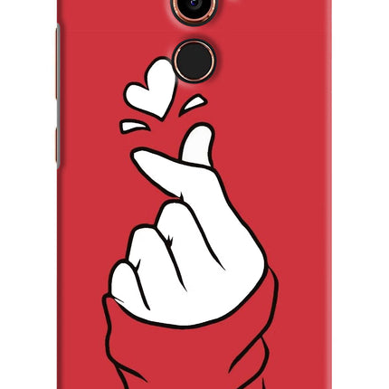 Korean Love Sign Nokia 7 Plus Hard Case Back Cover by Casekaro