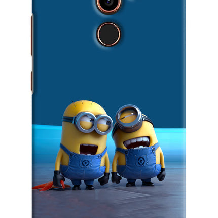 Minion Laughing Nokia 7 Plus Hard Case Back Cover by Casekaro