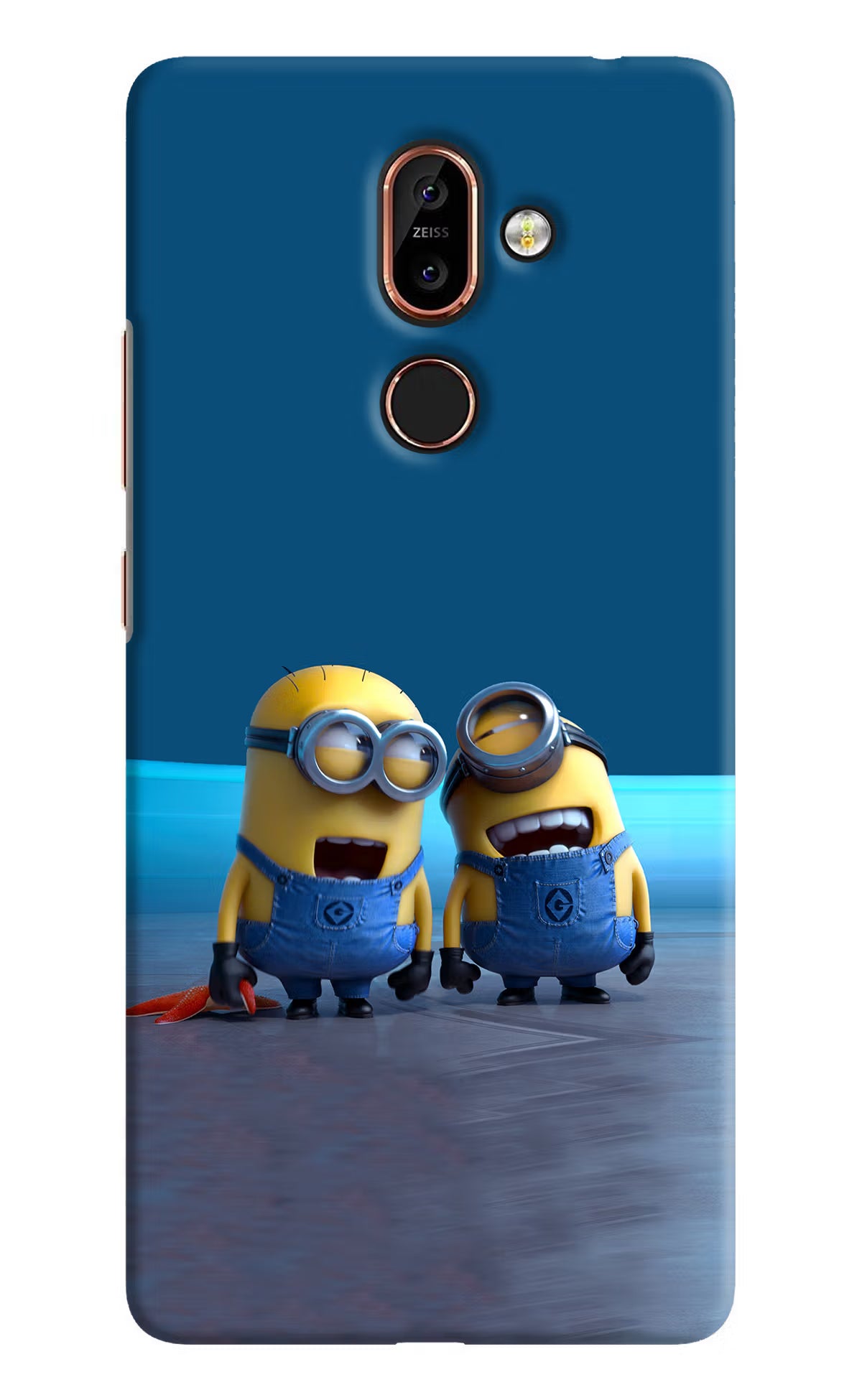 Minion Laughing Nokia 7 Plus Hard Case Back Cover by Casekaro