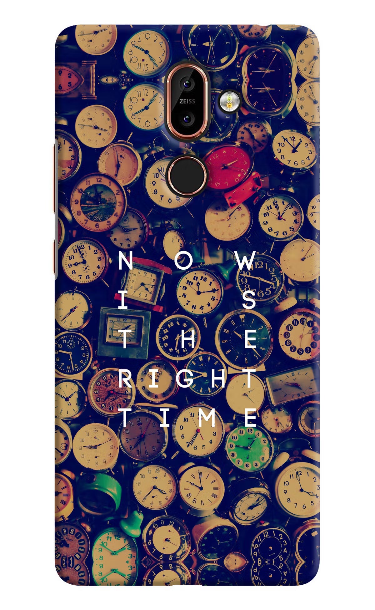 Now is the Right Time Quote Nokia 7 Plus Hard Case Back Cover by Casekaro