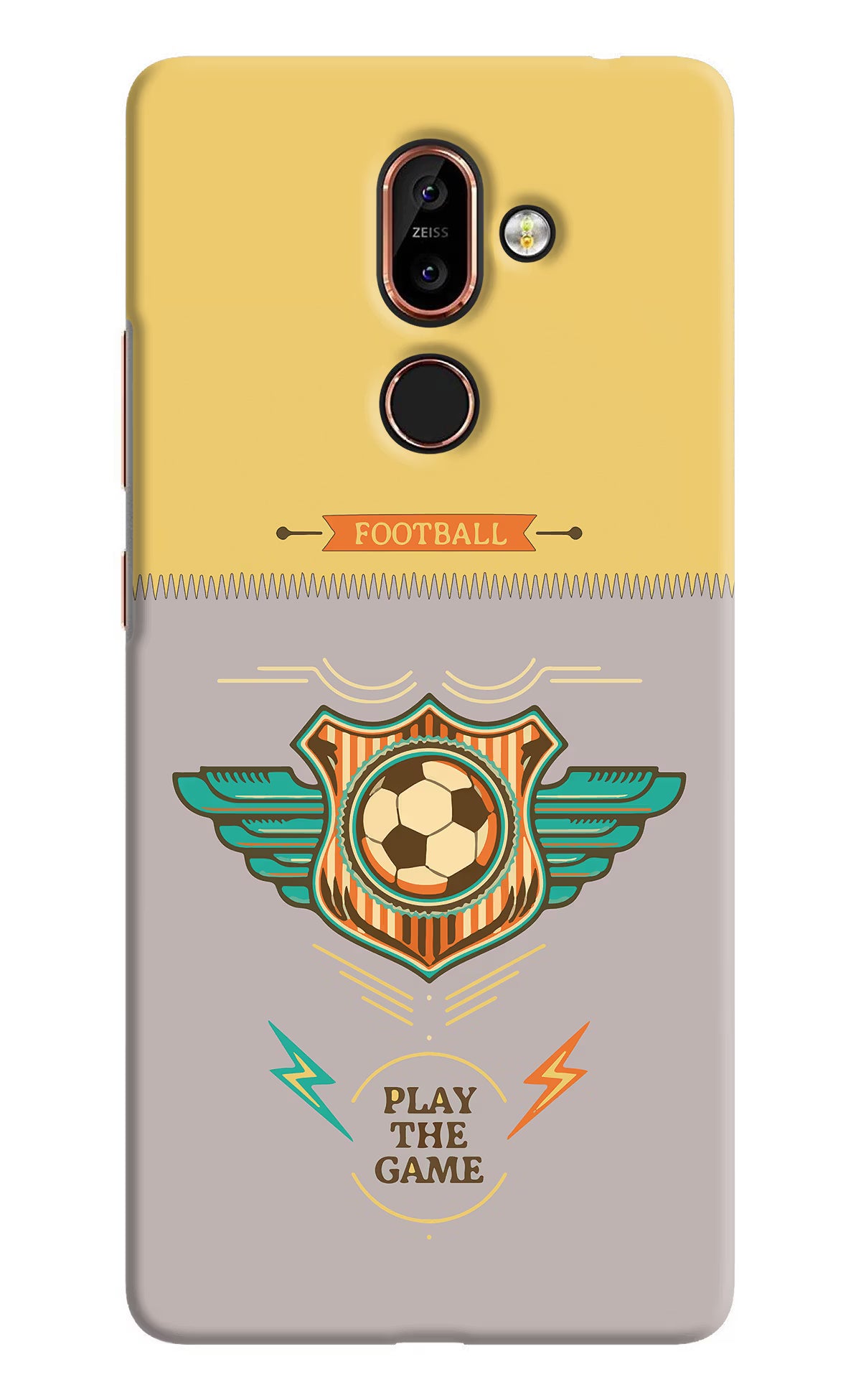 Football Nokia 7 Plus Hard Case Back Cover by Casekaro
