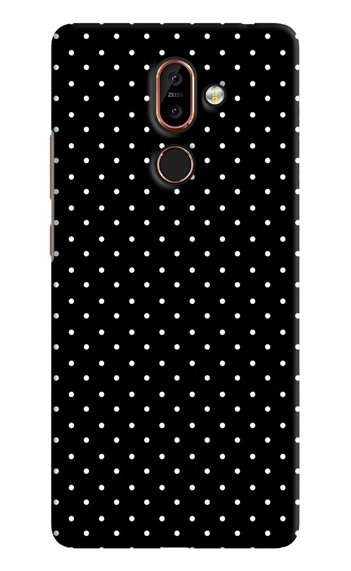 White Dots Nokia 7 Plus Hard Case Back Cover by Casekaro