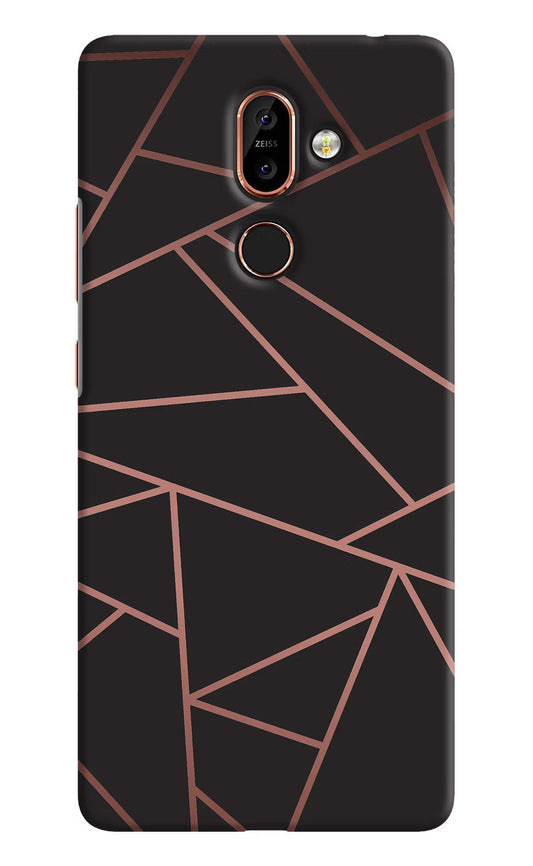 Geometric Pattern Nokia 7 Plus Hard Case Back Cover by Casekaro