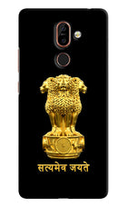 Satyamev Jayate Golden Nokia 7 Plus Hard Case Back Cover by Casekaro