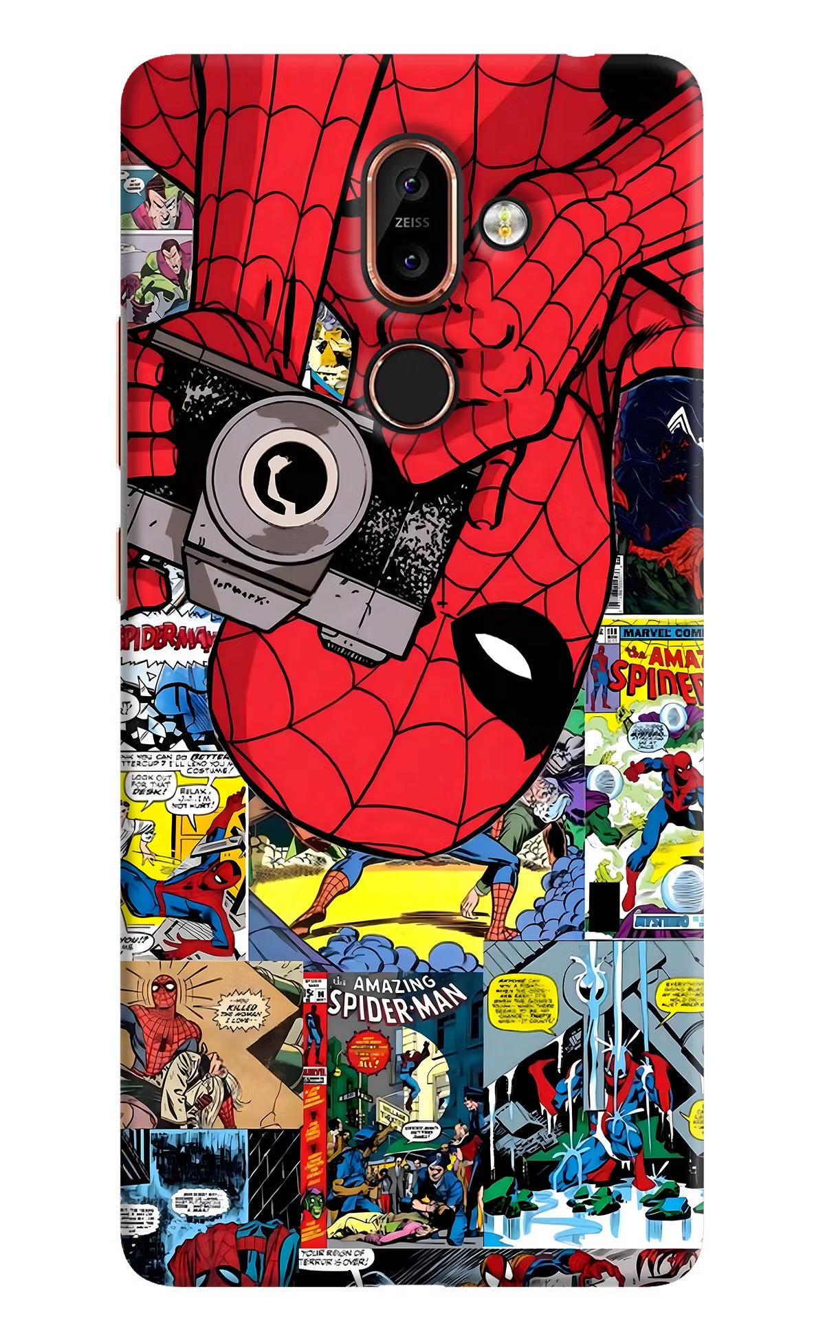 Spider Man Nokia 7 Plus Hard Case Back Cover by Casekaro