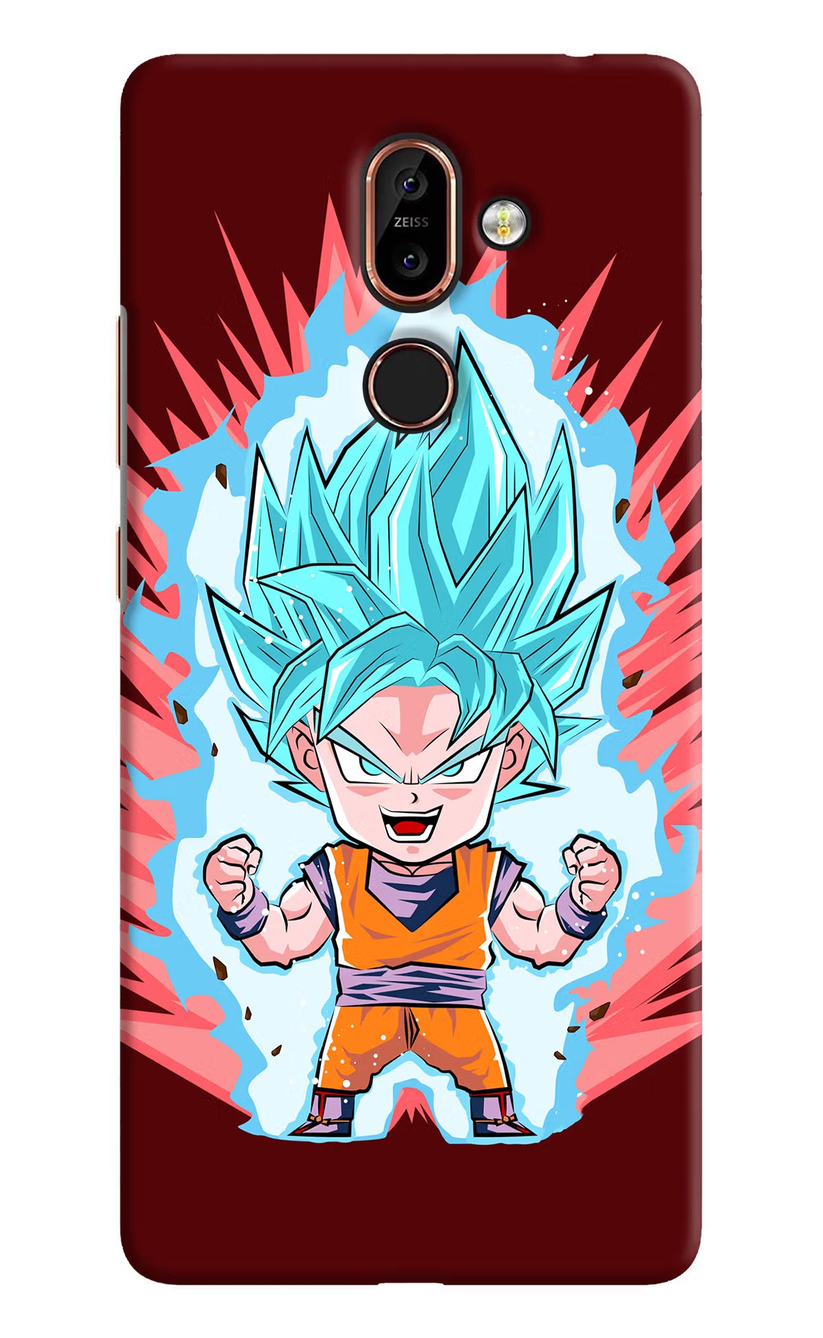 Goku Little Nokia 7 Plus Hard Case Back Cover by Casekaro