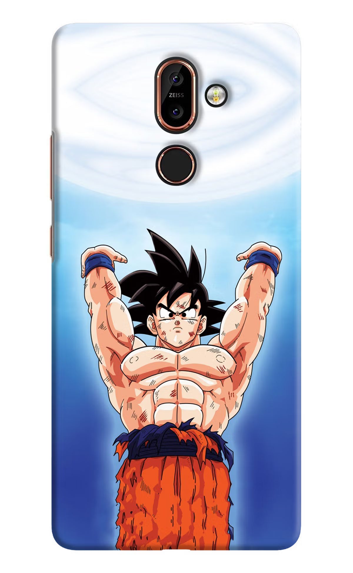 Goku Power Nokia 7 Plus Hard Case Back Cover by Casekaro
