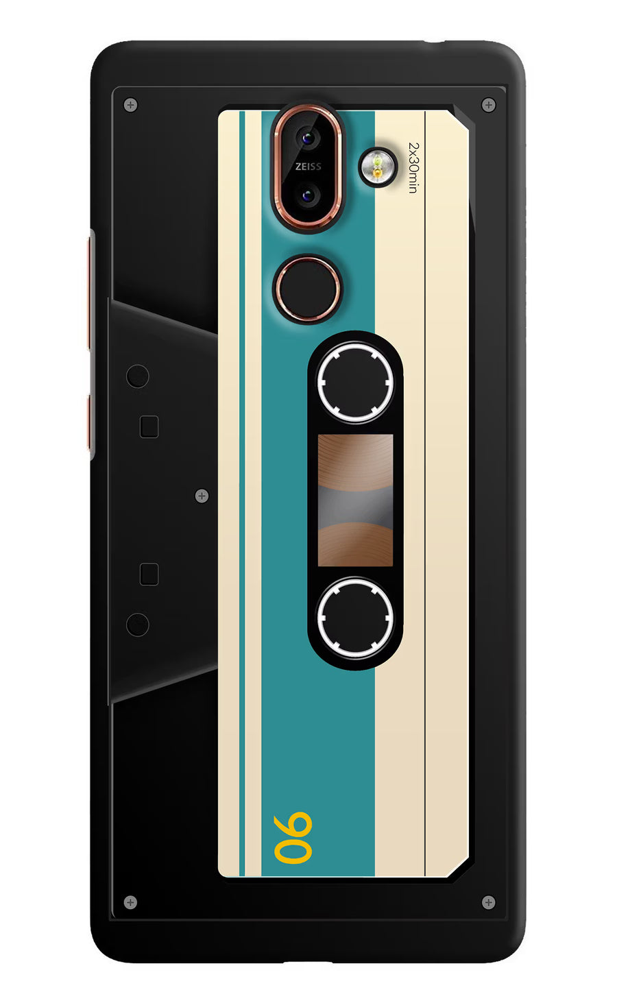 Cassette Nokia 7 Plus Back Cover, Hard case