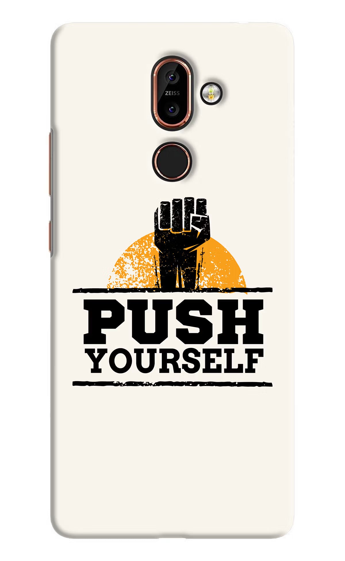 Push Yourself Nokia 7 Plus Hard Case Back Cover by Casekaro
