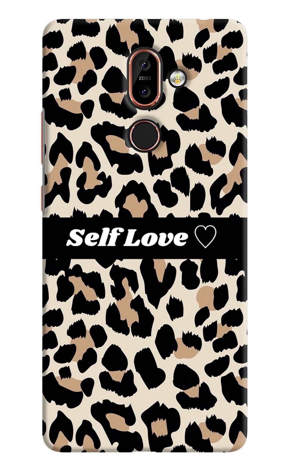 Leopard Print Self Love Nokia 7 Plus Back Cover