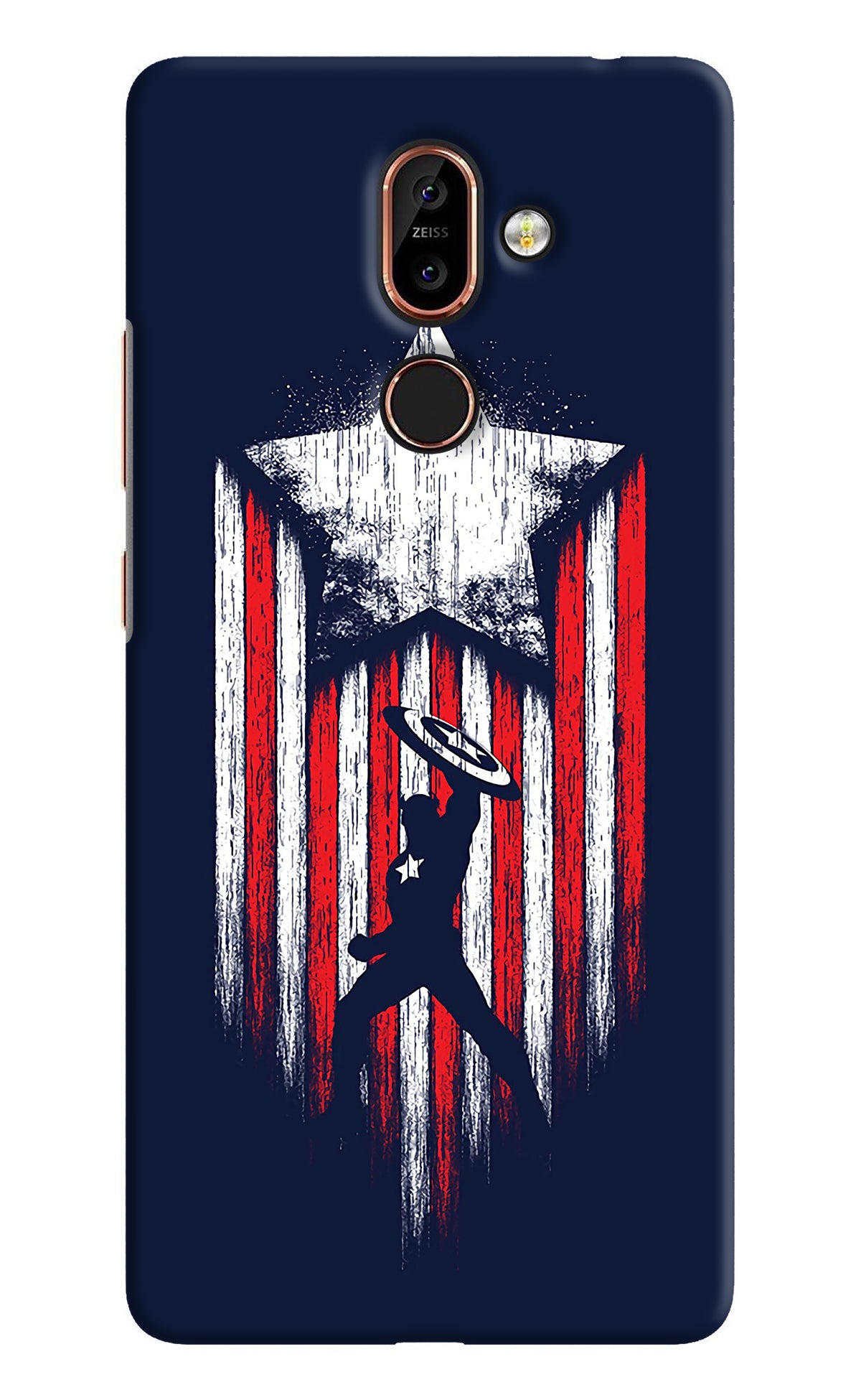 Captain America Marvel Art Nokia 7 Plus Back Cover