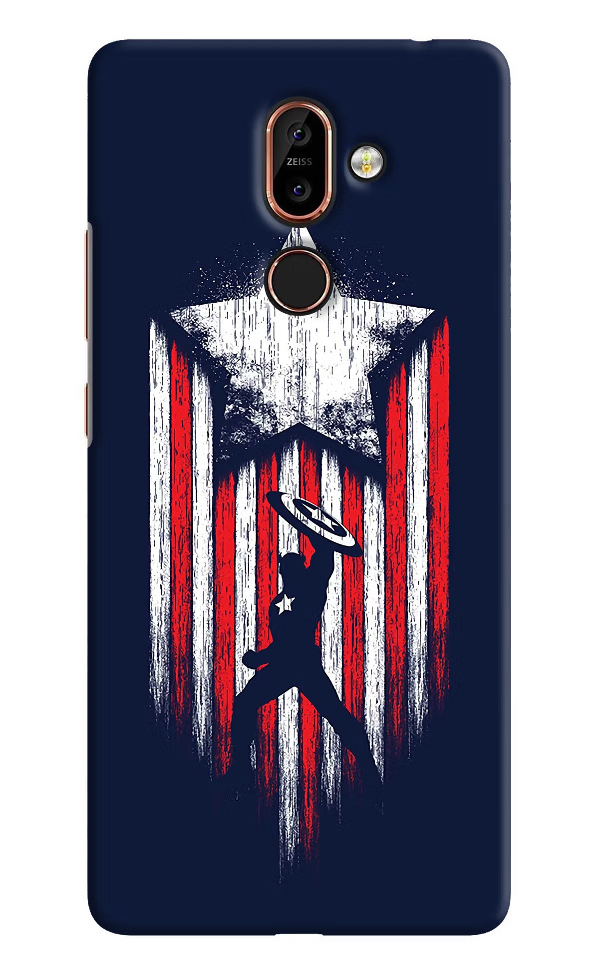 Captain America Marvel Art Nokia 7 Plus Hard Case Back Cover by Casekaro