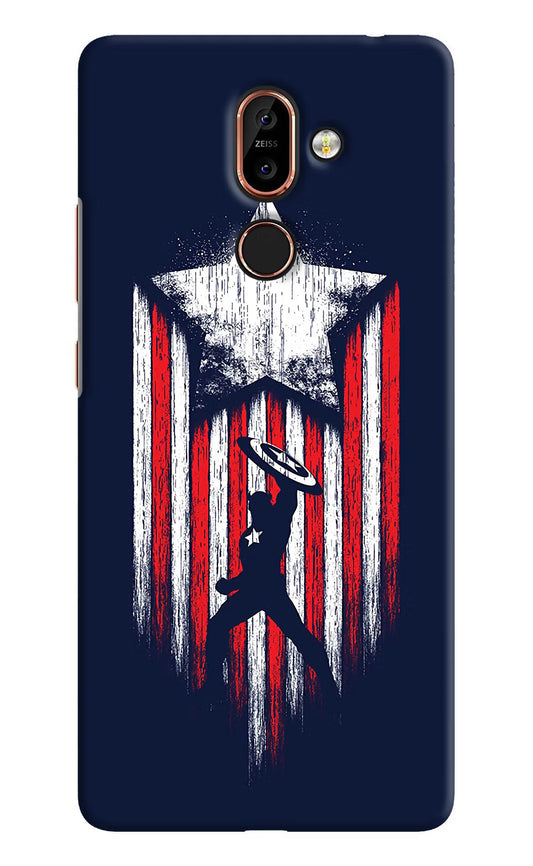 Captain America Marvel Art Nokia 7 Plus Hard Case Back Cover by Casekaro