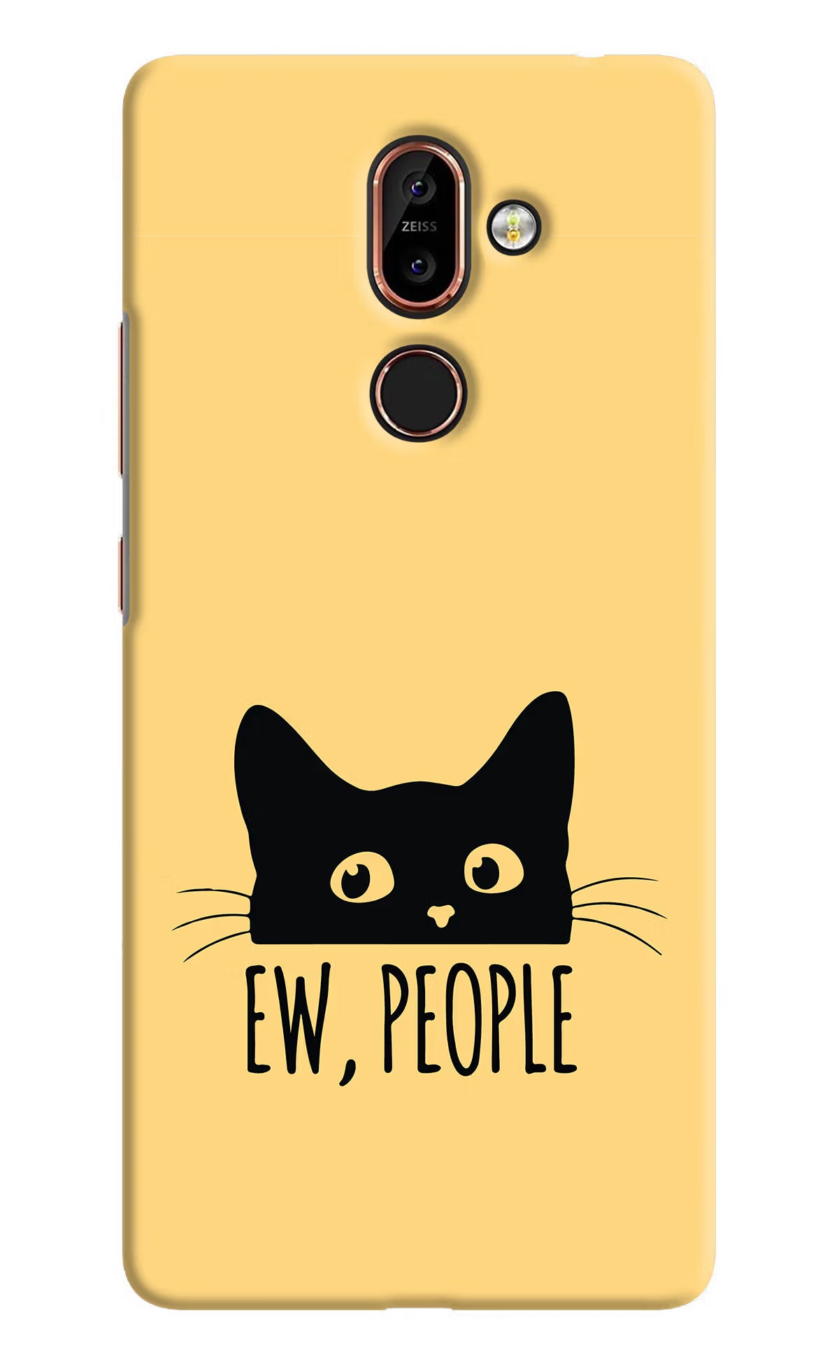 Ew People Catitude Nokia 7 Plus Hard Case Back Cover by Casekaro