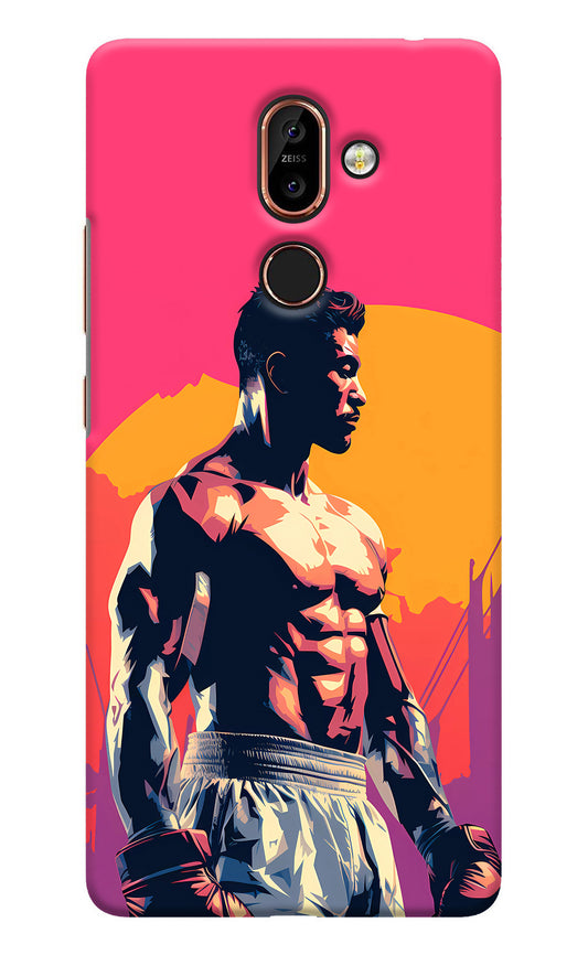 Sunset Warrior (AI Generated) Nokia 7 Plus Back Cover