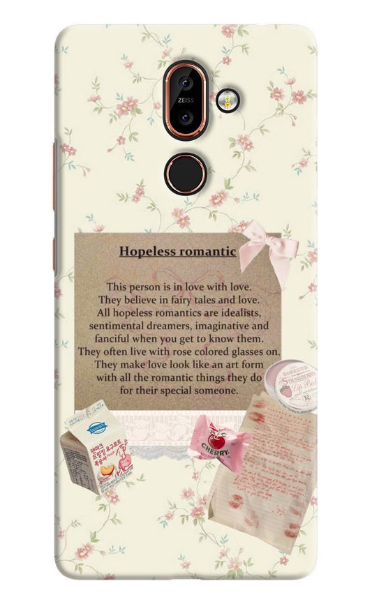 Hopeless Romantic Nokia 7 Plus Hard Case Back Cover by Casekaro