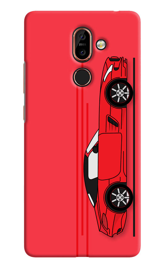Red Velocity Nokia 7 Plus Hard Case Back Cover by Casekaro