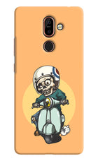 Undead Biker Nokia 7 Plus Hard Case Back Cover by Casekaro