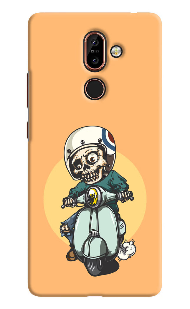 Undead Biker Nokia 7 Plus Hard Case Back Cover by Casekaro